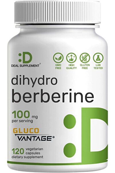 DEAL SUPPLEMENT Dihydroberberine GlucoVantage 100mg Per Serving, 120 Veggie Caps