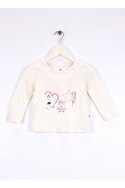 GAP Baskılı Bej Bebek T-Shirt 812482002-A