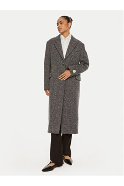 Calvin Klein Γυναικείο Μάλλινο Παλτό K20K207710 Γκρι