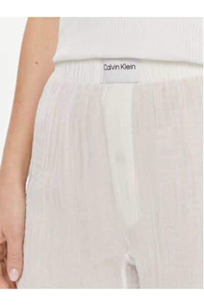 Calvin Klein Γυναικεία Σορτς από Υλικό Εσωρούχων 000QS7139E Λευκό