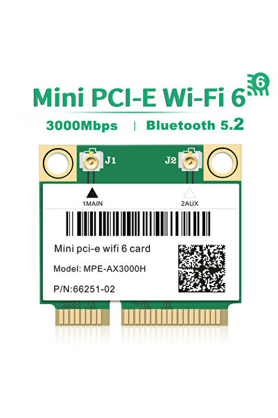 choice2 محول شبكة لاسلكي MPE-AX3000H WiFi 6/5/4 Bluetooth Mini PCI-E لأجهزة الكمبيوتر المحمولة