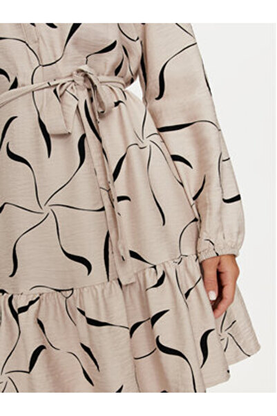 Vero Moda Γυναικείο Φόρεμα Casual 10317440 Μπεζ