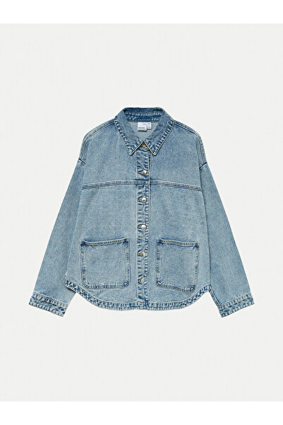 Vero Moda Γυναικείο Τζιν Πουκάμισο 10331693 Μπλε