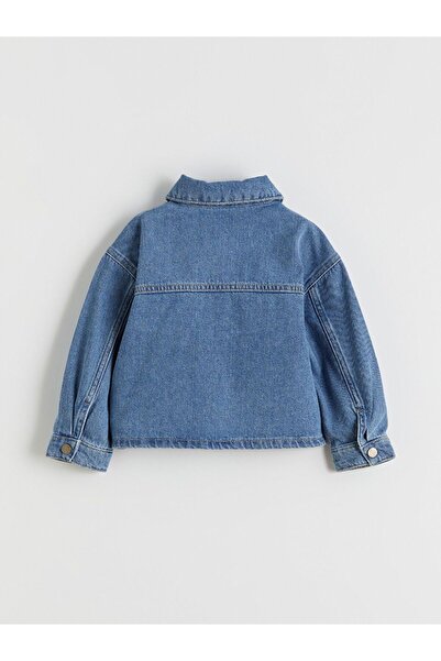 LC Waikiki LCW Kids Çiçekli Kız Çocuk Jean Ceket
