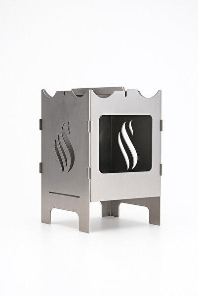 Trek&Wear Pratik Ocak Ve Ateş Kutusu Paslanmaz Dayanıklı Malzeme Taşıma Çanta...