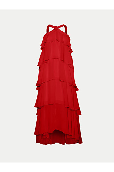 Vero Moda Γυναικείο βραδινό φόρεμα 10295237 Κόκκινο