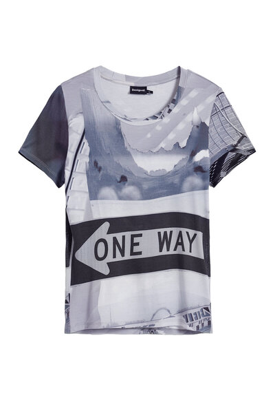 Desigual Γυναικείο T-Shirt 25SWTKA0 Γκρι