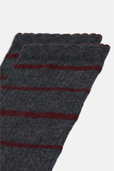 SUWEN Picot Line Soket Çorap