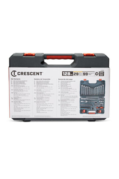 Crescent 128-Piece 12 Point Standard SAE/Metric Mechanics Tool Set 3/8inch