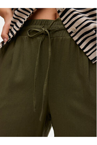 Vero Moda Γυναικείο υφασμάτινο παντελόνι 10279691 Πράσινο