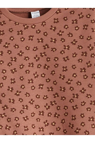 LC Waikiki Lcw Kids Crew Neck Floral Girl's Sweatshirt