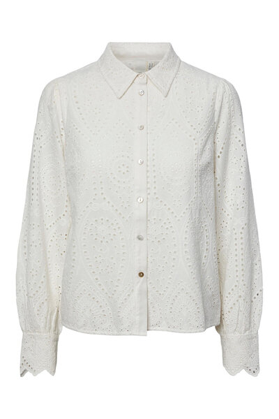 YAS Γυναικείο Πουκάμισο 26030708 Λευκό