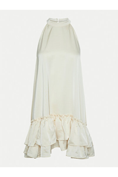 YAS Γυναικείο φόρεμα κοκτέιλ 26034241 Εκρού