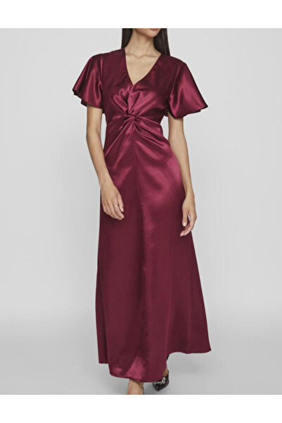VILA Vila maxi dress, cherry red