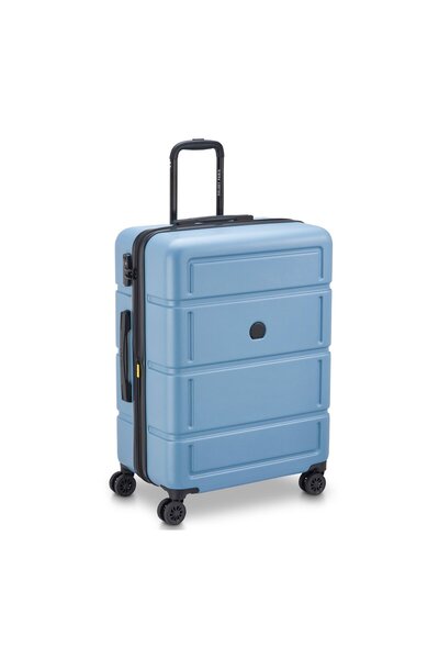 Delsey Camelia 4 Wheel Hard Trolley, 70 cm, Light Blue