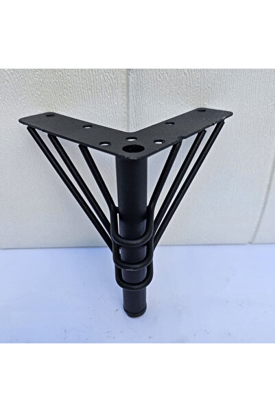 ADG METAL Tripex Siyah 12cm Metal Mobilya Ayak, Metal Ayaklar ,Koltuk, Kanepe...