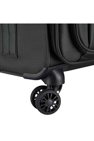 Delsey Pin Up 6 Soft Trolley, 4 Double Wheels, 68 cm, Black