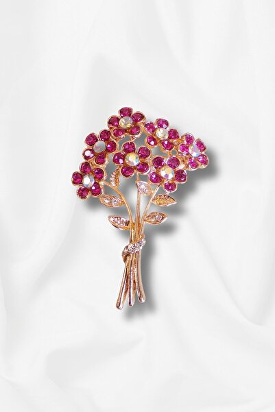 Spazio İvania Broş FUŞYA