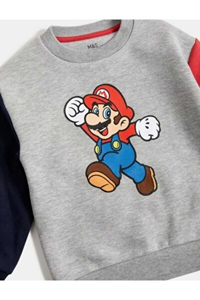LUCCO Süper Mario SWEATTSHİRT