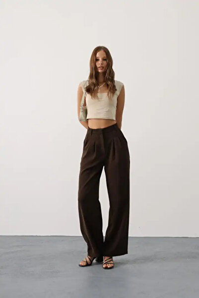 cemo Double Pleated Palazzo Trousers