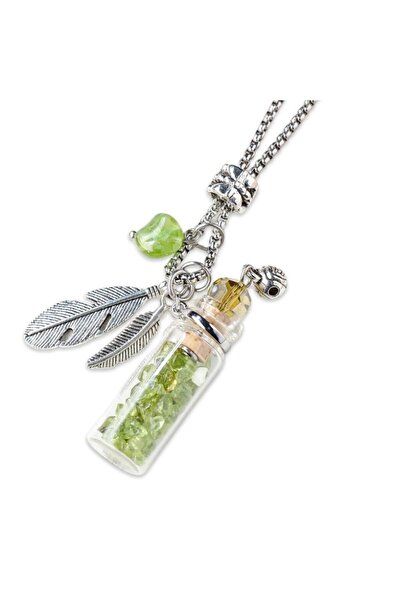 XTERRA Pandantiv Aromaterapie cu Peridot și Aripi de Înger