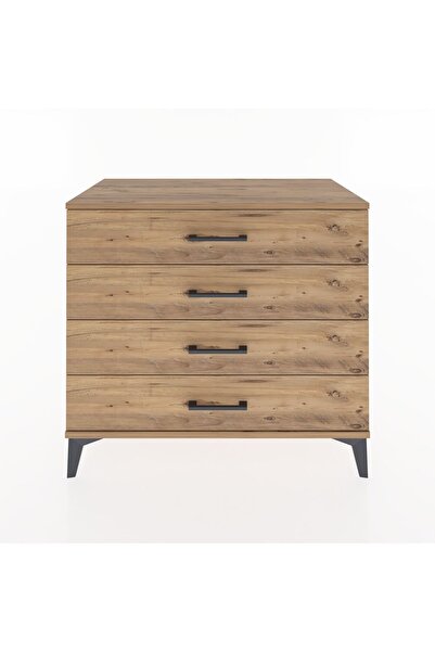 Dienni Hyperion Şifonyer 4 Çekmeceli 88x44x80 Çam-Çam