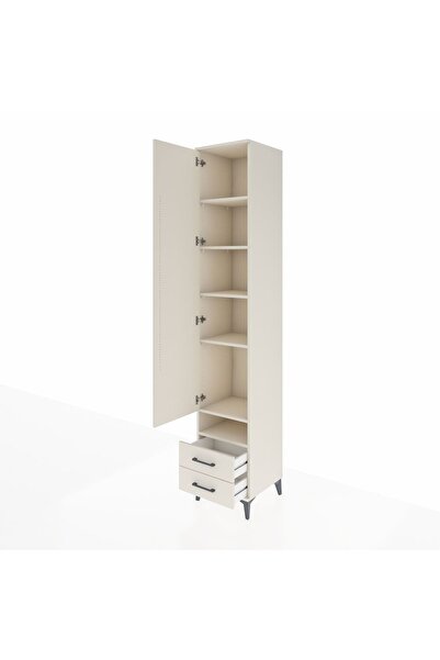 Dienni Hyperion Dolap 6 Raflı 2 Çekmeceli Tek Kapaklı 44x44x243 Aytaşı-Aytaşı