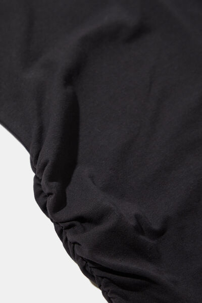 W Collection Black Asymmetric Detail T-Shirt