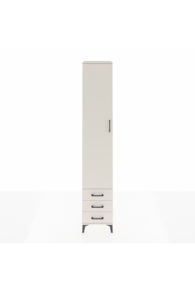 Dienni Hyperion Dolap 3 Raflı 3 Çekmeceli Tek Askılı 44x44x243 Aytaşı-Aytaşı