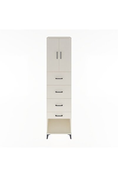 Dienni Hyperion Dolap 2 Raflı 4 Çekmeceli 2 Kapaklı 60x44x243 Aytaşı-Aytaşı