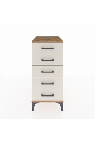 Dienni Kronos Komodin 5 Çekmeceli 44x59x96 Çam-Aytaşı