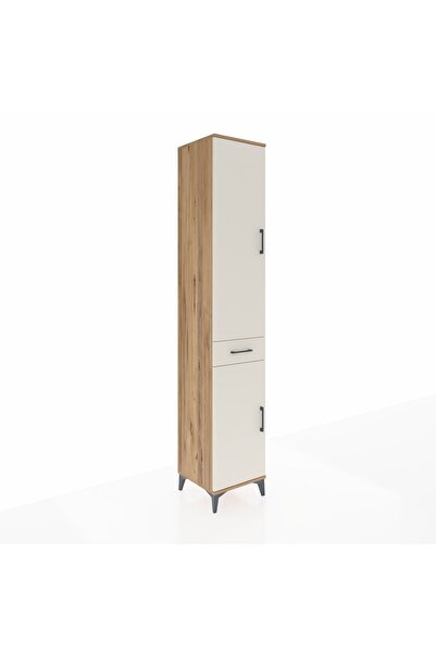 Dienni Hyperion Dolap 4 Raflı Tek Çekmeceli Tek Askılı 44x44x243 Çam-Aytaşı