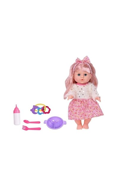 Toy Păpușă bebeluș LunaBebe, cu funcție de băut și udat, 28 cm