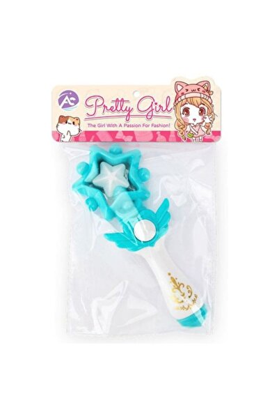 The Toy Baghetă magică pentru fete cu stea, plastic albastru deschis și alb