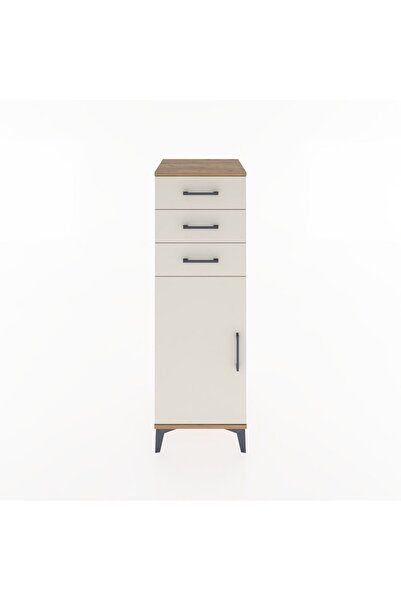 Dienni Hyperion Dolap 3 Çekmeceli Tek Kapaklı 44x44x134 Çam-Aytaşı