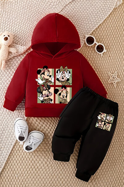 ADABEBEK Premium Leopard Pattern Printed Bottom and Top Baby Set 24581