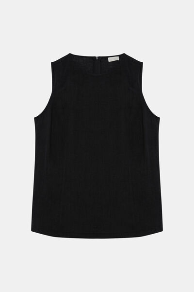 W Collection SİYAH KETEN BLUZ