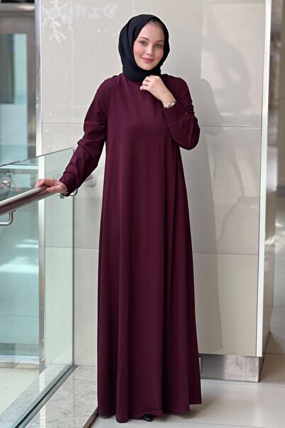 Ceremony Basic Uzun Kollu Bambu Elbise