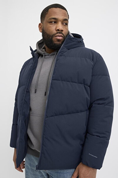 Jack & Jones Plus Size Hooded Puffer Jacket - Global