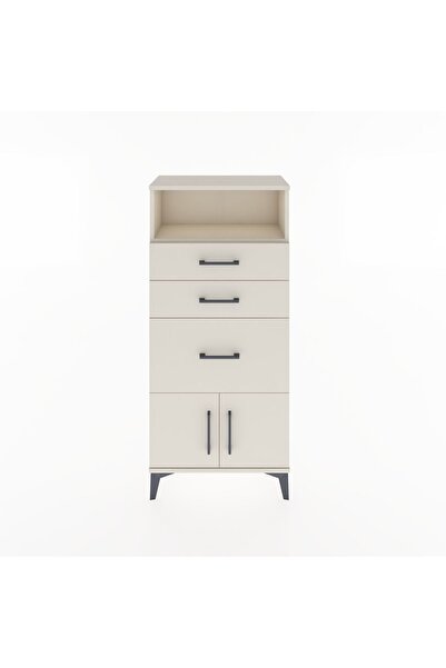 Dienni Hyperion Dolap Tek Raflı 3 Çekmeceli 2 Kapaklı 60x44x134 Aytaşı-Aytaşı