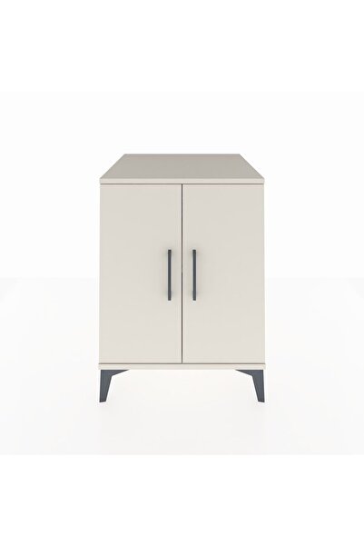 Dienni Kronos Komodin Tek Raflı 2 Kapaklı 60x59x80 Aytaşı-Aytaşı