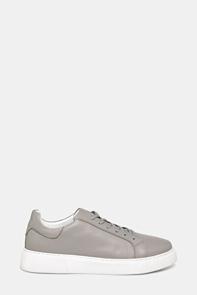 W Collection Gray Leather Sports Shoes