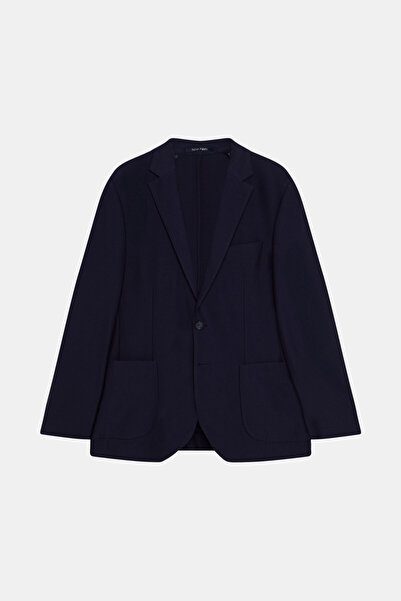 W Collection Dark Blue Buttoned Jacket