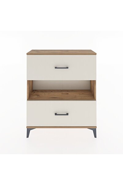 Dienni Arges Şifonyer Tek Raflı 2 Çekmeceli 88x30x106 Çam-Aytaşı
