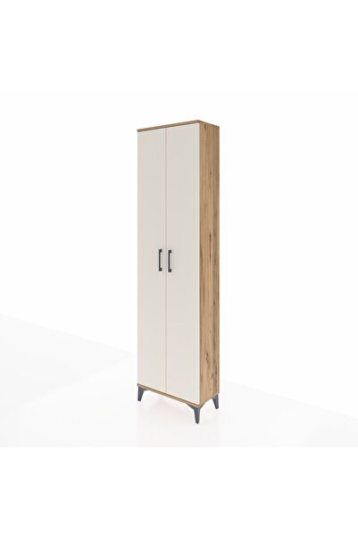 Dienni Arges Dolap 5 Raflı 2 Kapaklı 60x30x221 Çam-Aytaşı