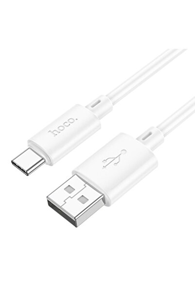 Hoco Cablu de date si incarcare rapida, X88, USB la USB-C, 3.0A, 1m, Alb