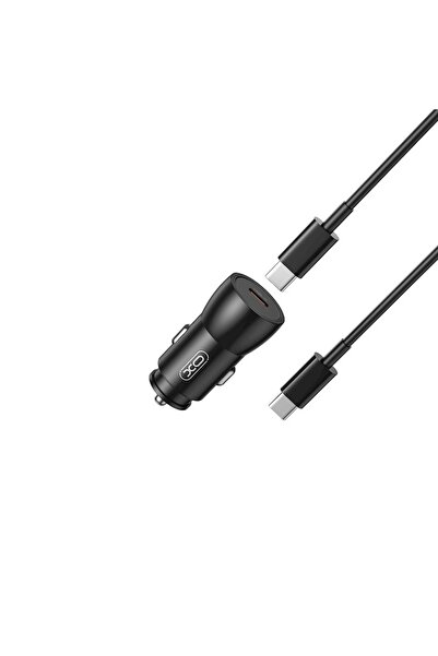 OEM Încărcător auto USB-C și cablu USB-C/USB-C 25W XO CC57