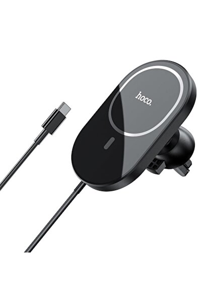 Hoco Suport auto cu încărcare MagSafe 15W, Grilă de ventilație - Puternic (CA90) - Negru
