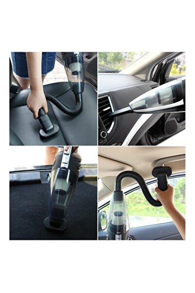 Flippy Φορητή ηλεκτρική σκούπα χειρός Turbo, Flippy, φόρτιση USB, ισχύς 120W, 5 αξεσουάρ, μαύρη