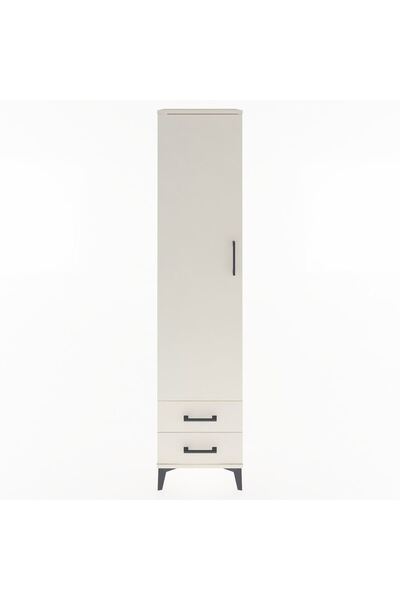 Dienni Hyperion Dolap 4 Raflı 2 Çekmeceli Tek Kapaklı 44x44x195 Aytaşı-Aytaşı